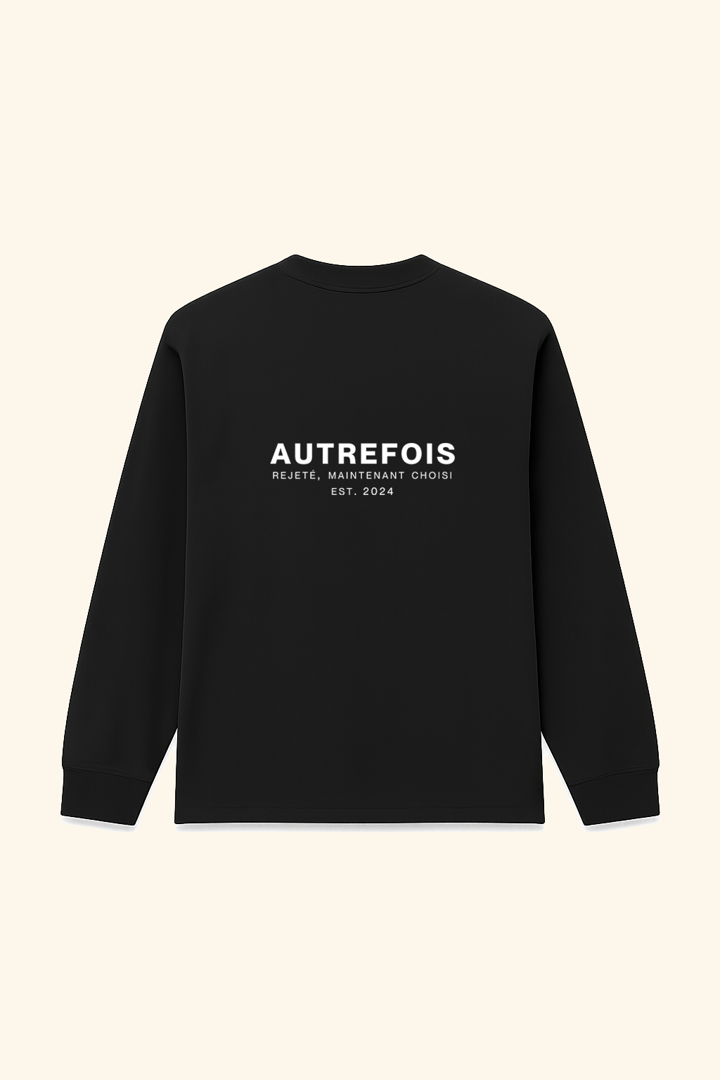 Autrefois - Oversized longsleeve in Black.