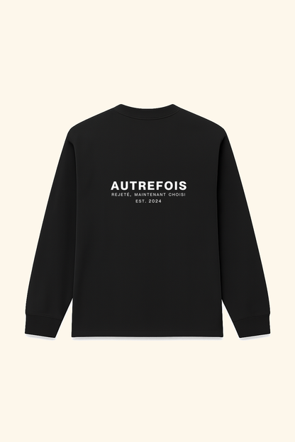Autrefois - Oversized longsleeve in Black.