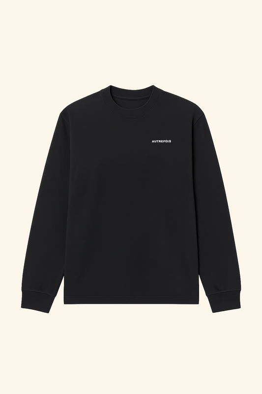 Autrefois - Oversized longsleeve in Black.