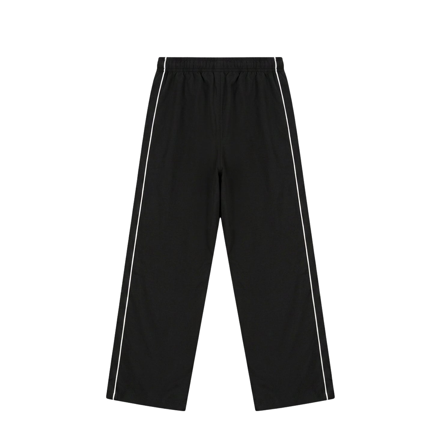 Baggy Fit Nylon Track Pants - Black